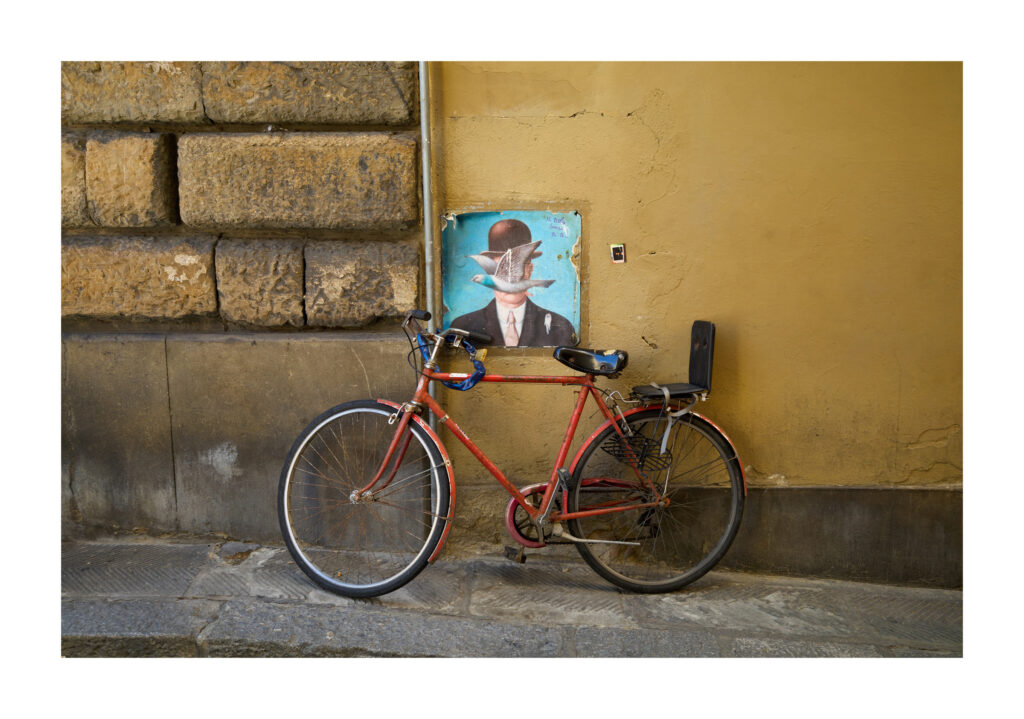 bicycle and painting